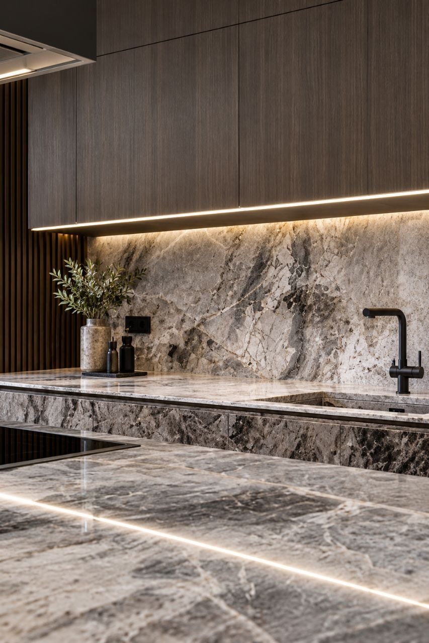 Stone worktop craftsmanship